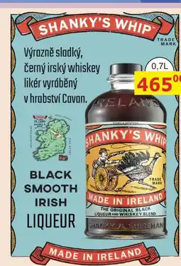 BENE Nápoje SHANKY'S WHIP Výrazně sladký, černý irský whiskey likér nabídka