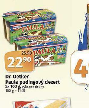Coop Dr. oetker paula pudinkový dezert nabídka