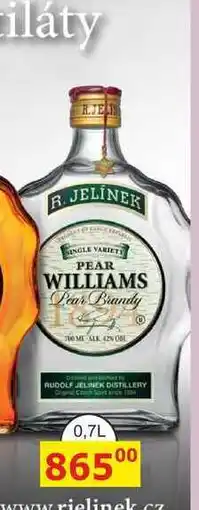 BENE Nápoje R. JELÍNEK Hruškovice Williams Kosher 0,7l 42% nabídka