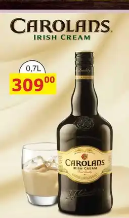BENE Nápoje CAROLANS. IRISH CREAM nabídka