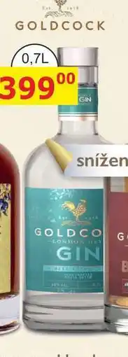 BENE Nápoje GOLDCOCK GIN nabídka