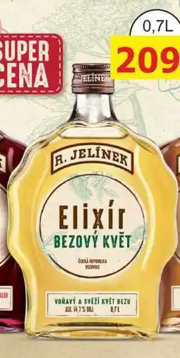BENE Nápoje R. JELÍNEK Elixír z bezového květu 0,7l 14,7% nabídka