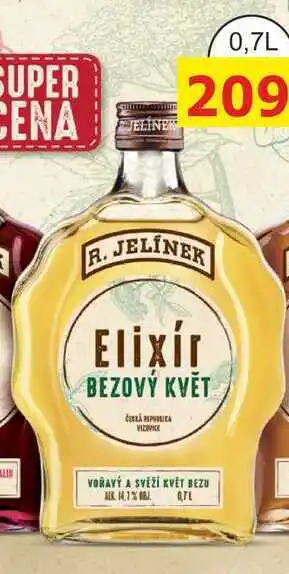 BENE Nápoje R. JELÍNEK Elixír z bezového květu 0,7l 14,7% nabídka