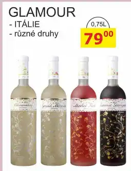 BENE Nápoje GLAMOUR - ITÁLIE - různé druhy nabídka