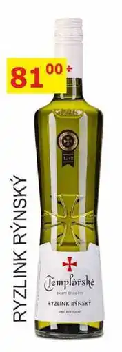 BENE Nápoje TEMPLÁŘSKÉ SKLEPY ČEJKOVICE 0,75L - RYZLINK RÝNSKÝ nabídka