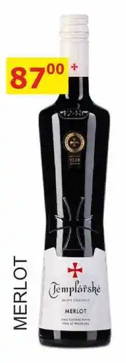 BENE Nápoje TEMPLÁŘSKÉ SKLEPY ČEJKOVICE 0,75L - MERLOT nabídka