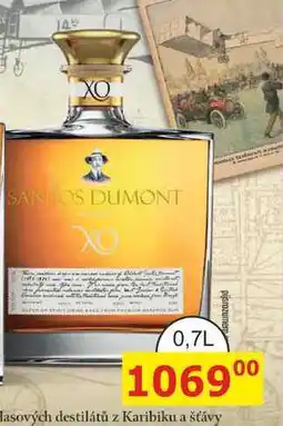 BENE Nápoje SANTOS DUMONT XO RUM nabídka