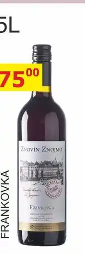 BENE Nápoje ZNOVÍN ZNOJMO 0,75l FRANKOVKA nabídka
