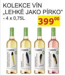 BENE Nápoje ZNOVÍN ZNOJMO KOLEKCE VÍN ,,LEHKÉ JAKO PÍRKO nabídka