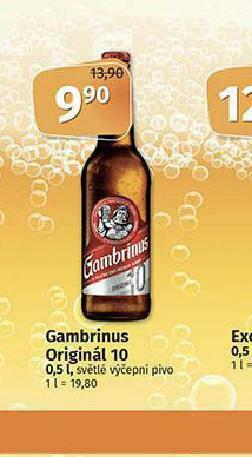 Coop Pivo gambrinus originál 10 nabídka
