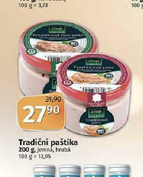 Coop Tradiční paštika nabídka