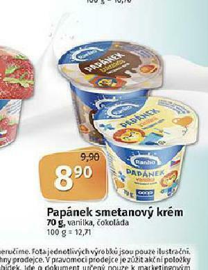 Coop Papánek smetanový krém nabídka