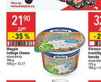 Globus Meggle cottage cheese nabídka
