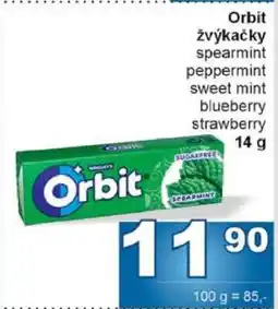 Jip Orbit žvýkačky nabídka
