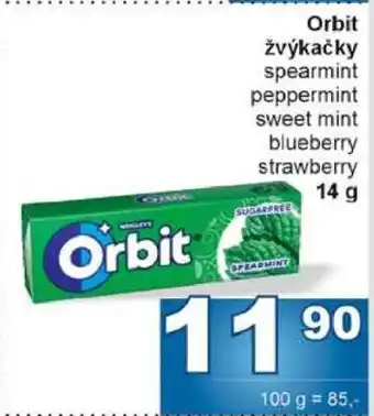 Jip Orbit žvýkačky nabídka