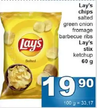 Jip Lay’s chips nabídka