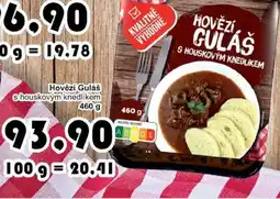 Jip Hovězí guláš s houskovým knedlíkem nabídka