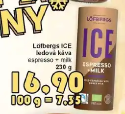 Jip Löfbergs ICE ledová káva espresso + milk nabídka