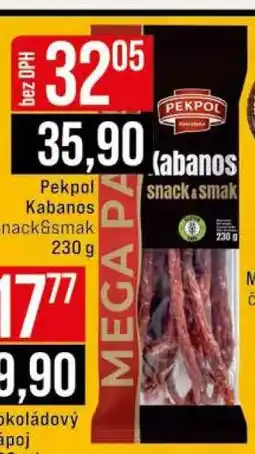Jip Pekpol Kabanos snack&smak nabídka
