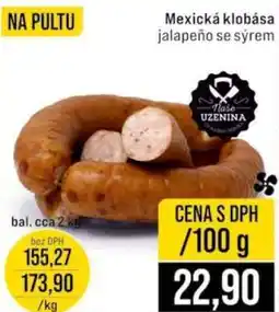 Jip Mexická klobása jalapeño se sýrem nabídka