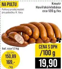 Jip Kmotr Havířská klobása cca 120 g/ks nabídka