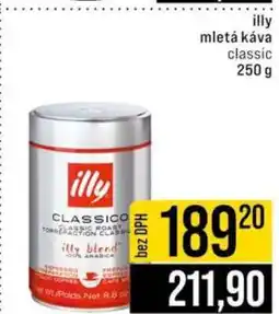 Jip illy mletá káva classic nabídka