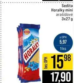 Jip Sedita Horalky mini arašídové 3x27 g nabídka