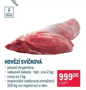 Makro Hovězí svíčková nabídka