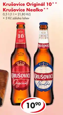CBA KRUŠOVICE Originál 10 krušovice nealko nabídka