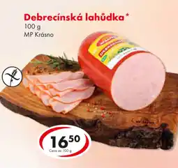 CBA Debrecínská lahůdka nabídka