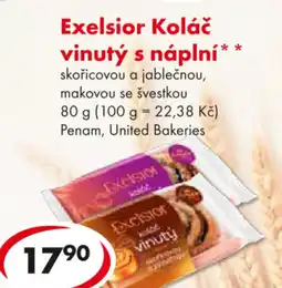CBA EXELSIOR Koláč vinutý s náplní nabídka