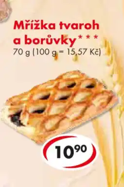 CBA Mřížka tvaroh a borůvky nabídka