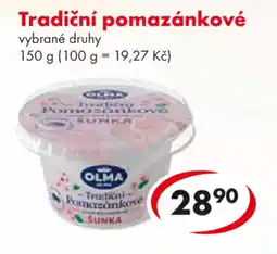 CBA Tradiční pomazánkové nabídka