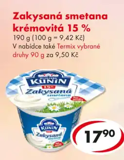 CBA Zakysaná smetana krémovitá 15 % nabídka