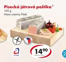 CBA Písecká játrová paštika nabídka