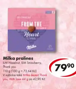 CBA MILKA Pralines nabídka