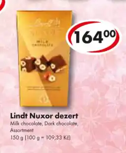 CBA LINDT Nuxor dezert nabídka