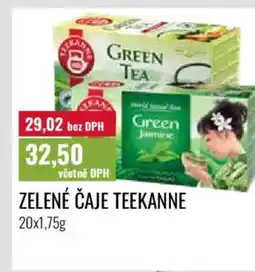 Ratio Zelené čaje Teekanne nabídka