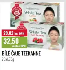 Ratio Bílé čaje Teekanne nabídka