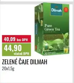 Ratio Zelené čaje Dilmah nabídka