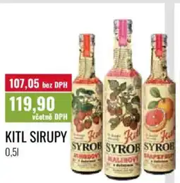 Ratio Kitl sirupy nabídka