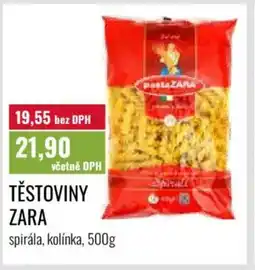Ratio Těstoviny Zara nabídka