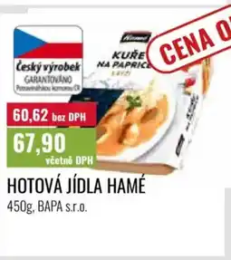 Ratio Hotová jídla Hamé nabídka