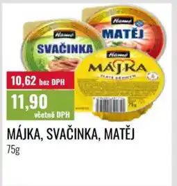 Ratio Hamé Májka, svačinka, matěj nabídka