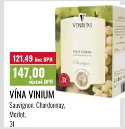 Ratio Vína Vinium nabídka
