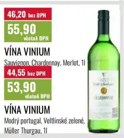 Ratio Vína Vinium nabídka