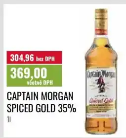 Ratio Captain Morgan spiced gold 35% nabídka