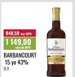 Ratio Barbancourt 15 yo 43% nabídka
