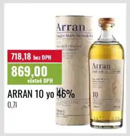 Ratio Arran 10 yo 46% nabídka