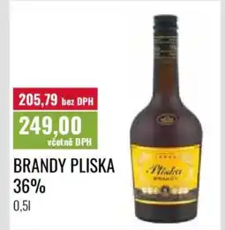 Ratio Brandy Pliska 36% nabídka